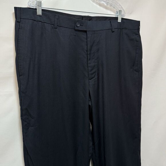 Van Heusen Pleated Classic Fit Dress Pants Men's Striped 42W 30L - Picture 9 of 16
